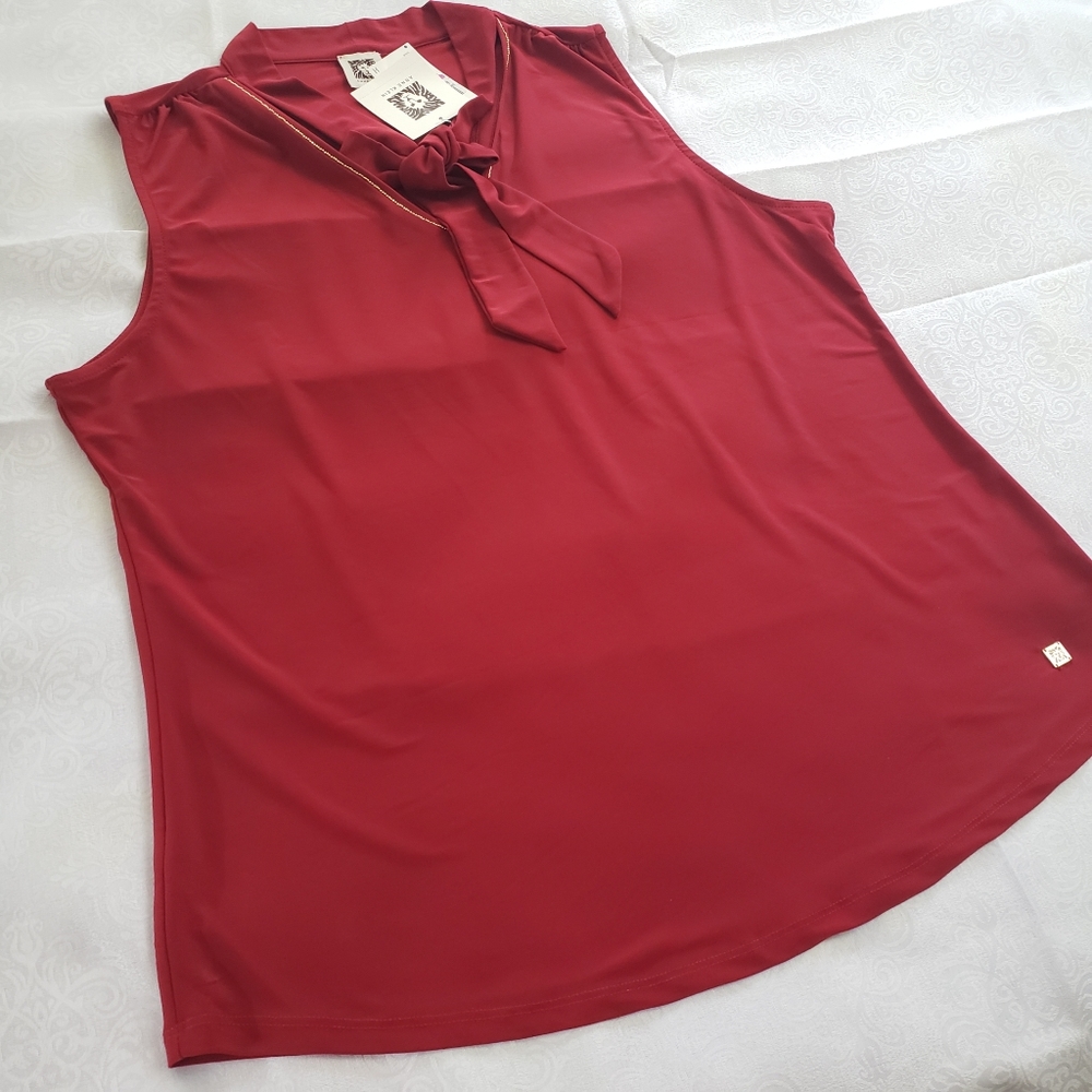 Anne Klein Red Top New